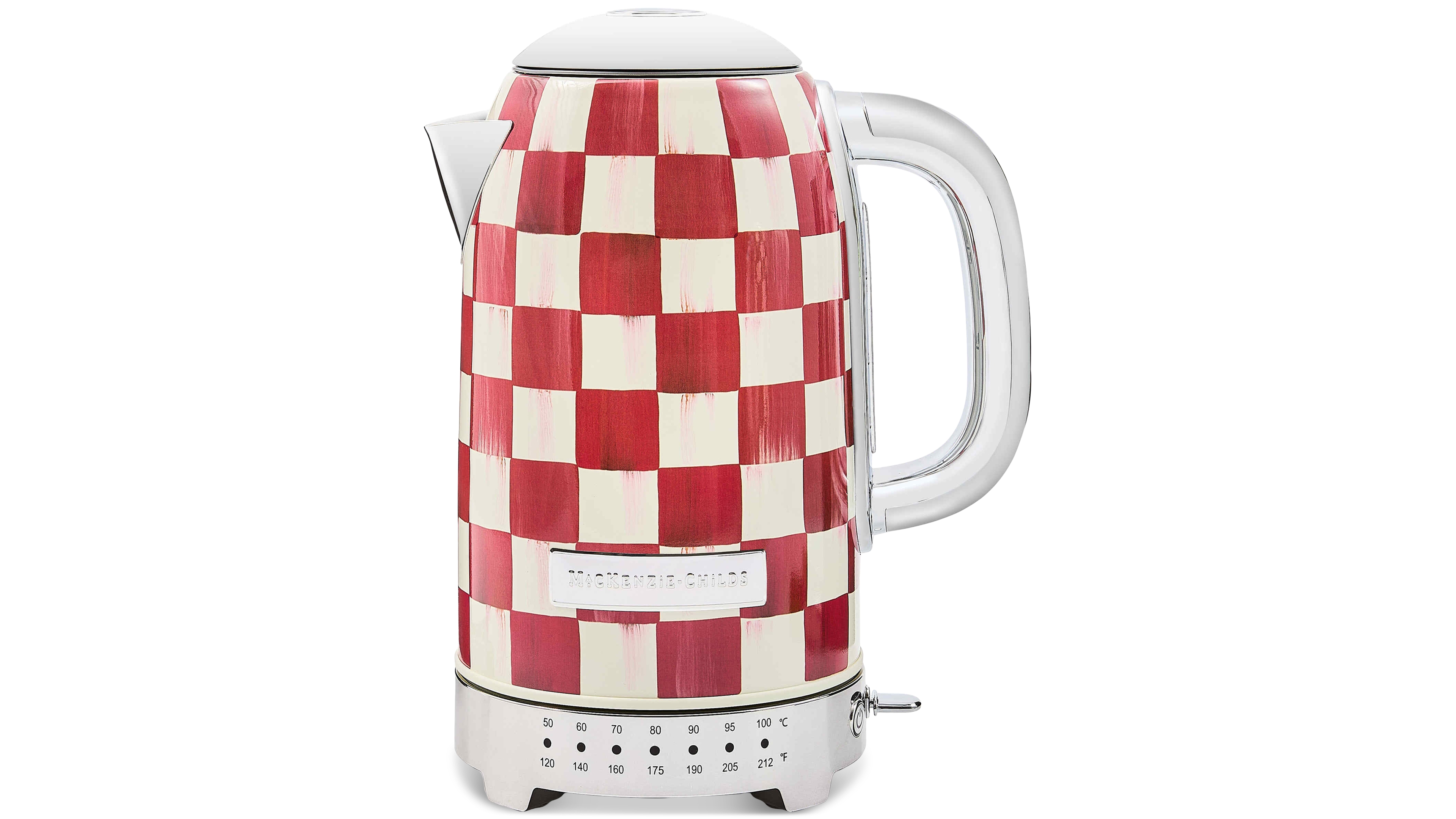 MacKenzie-Childs Cherry Check Electric Kettle