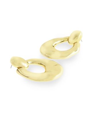 Gold Vintage Doorknocker Earrings