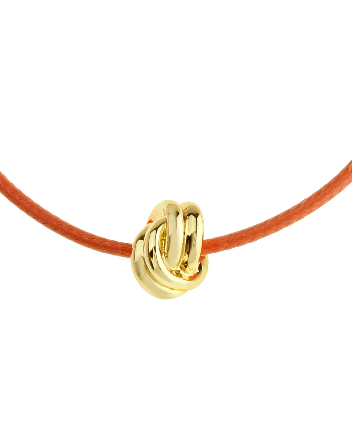 Steve Madden Pink Knot Friendship Slider Bracelet In Brown