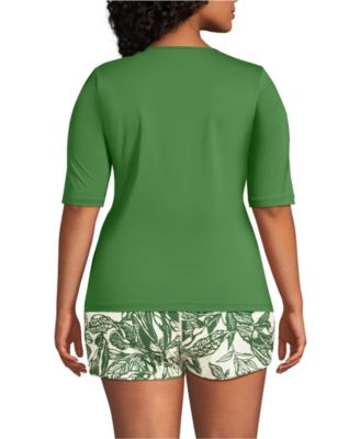 Plus Size SunShade UPF 50 Elbow Sleeve Relaxed Rash Guard