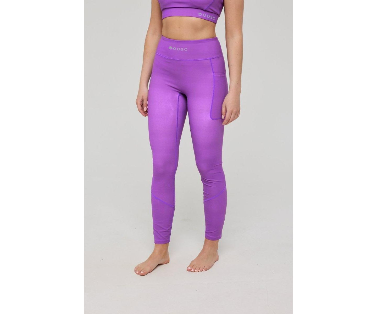 Женские леггинсы OOSC Infinite High Waisted - Purple, цвет: Фиолетовый — фото 1