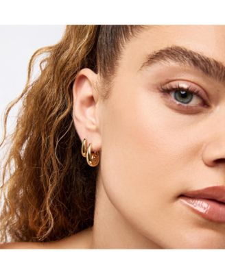 Gold Statement Earrings - Ariel Hoops