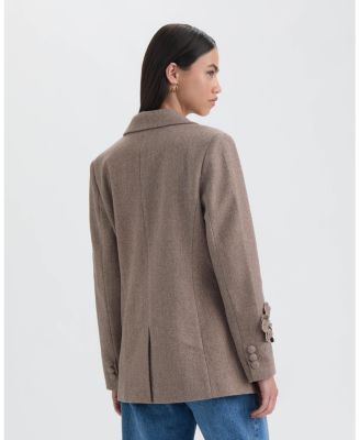 NVLT Women's Blazer with 3D Flowers and Embroidery