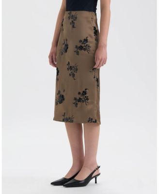 NVLT Women's Midi Sequin Skirt