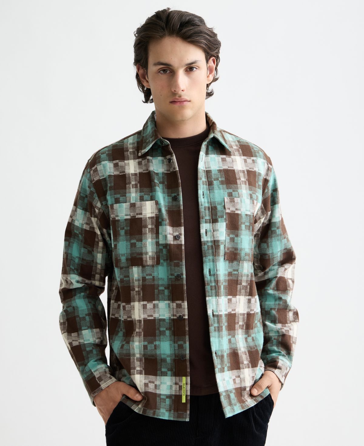 Мужская рубашка свободного покроя