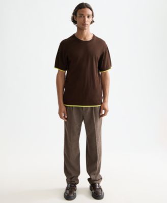 Men's Relaxed Fit Short Sleeve Textured T-Shirt