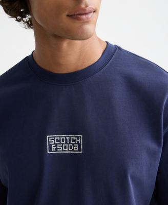 Men's Relaxed Fit Cross Stitch Artwork T-Shirt