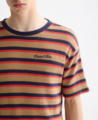 Men's Waffle Stripe Short-Sleeve T-Shirt
