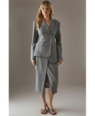 Women's Deconstructed Lace Up Blazer