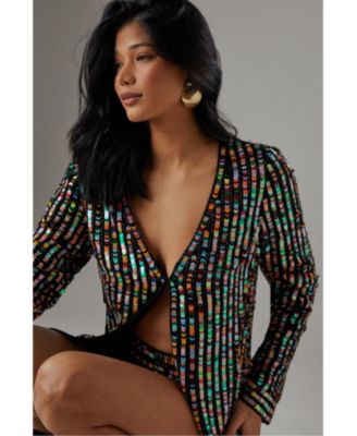 Women's Premium Hand Embellished Sequin Jacket