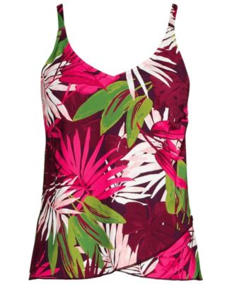 Plus Size Tulip Hem Tankini Top 24.5"