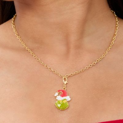 Grinch Jewelry Advent Gift Set: Necklace, Bracelet & Charms Mix & Match Christmas Calendar Box Collection