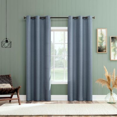Lance Textured Semi-Sheer Grommet Curtain Panel
