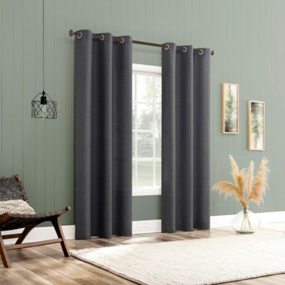 Lance Textured Semi-Sheer Grommet Curtain Panel