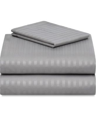 3-PC Striped Silky Soft Cooling Deep Pocket Sheet Set, Twin