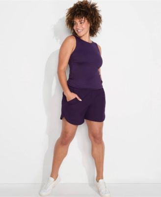 Women's Curvy Fit 5" Quick Dry Board Shorts Swim Shorts with Panty