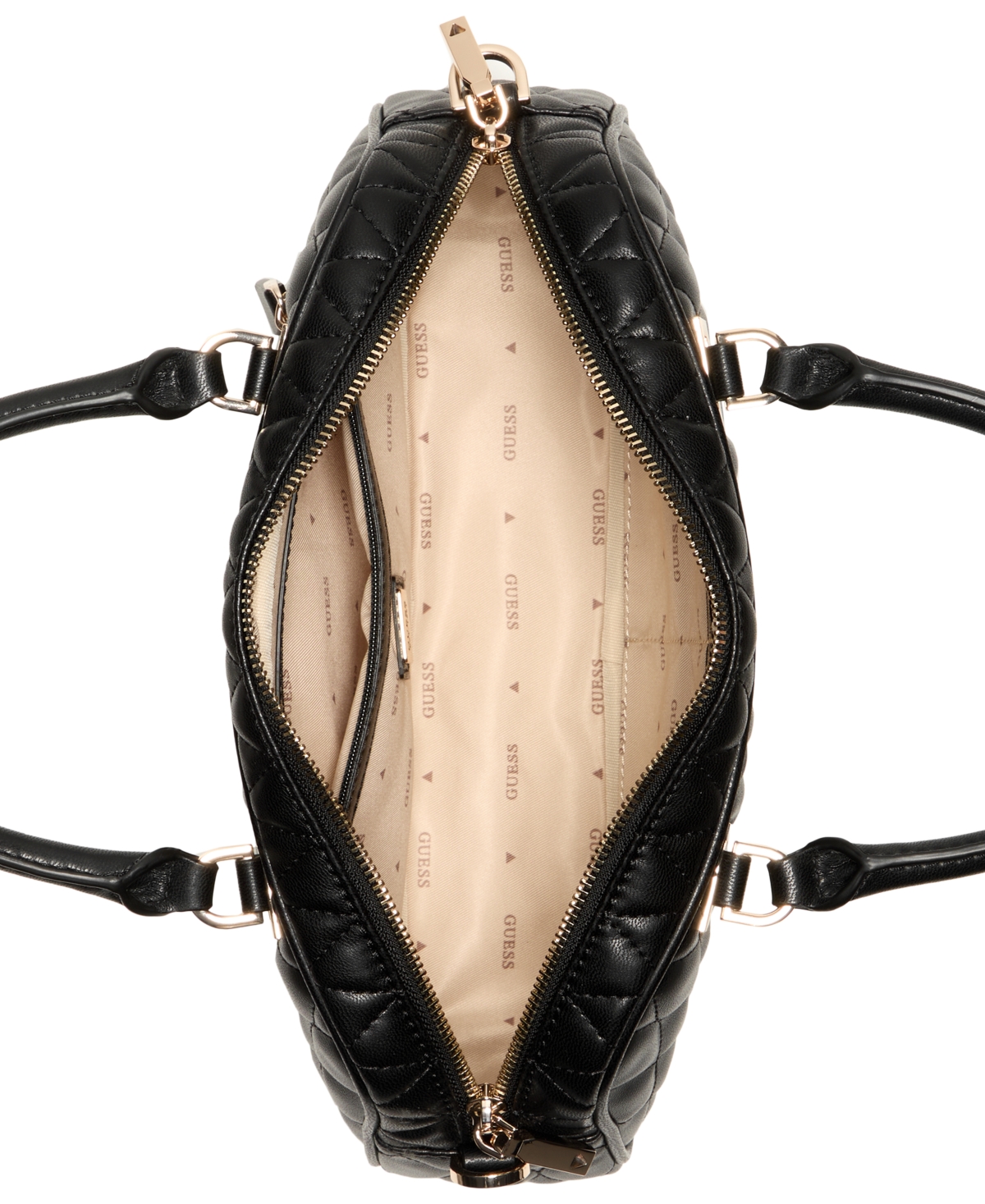 Guess Women's Valla Medium Satchel Bag In Black