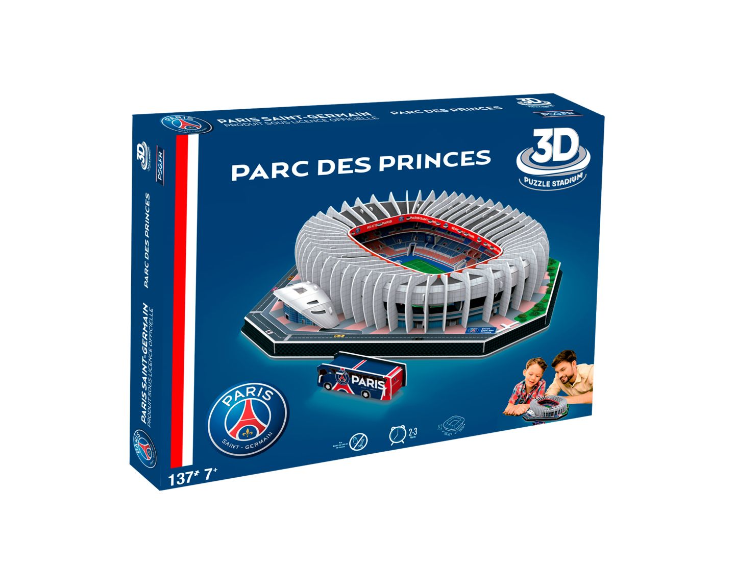 Детский пазл Banbo Toys Paris Saint-Germain Parc des Princes 159-Piece 3D Puzzle, Ages 7+ — фото 3