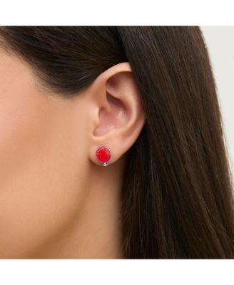 Pendant Necklace and Balloon Stud Earrings Set - 2-Piece Playful Jewelry