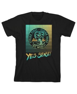 Boys Strike First T V Show Series Youth Black Graphic Tee-XL