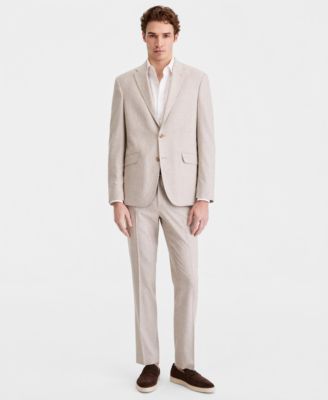 Men's Check Slim-Fit Techni-Cole Suit Separates Jacket