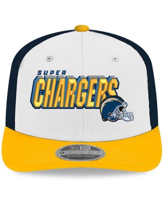 Men's White/Gold Los Angeles Chargers Super Chargers 9SEVENTY Adjustable Hat