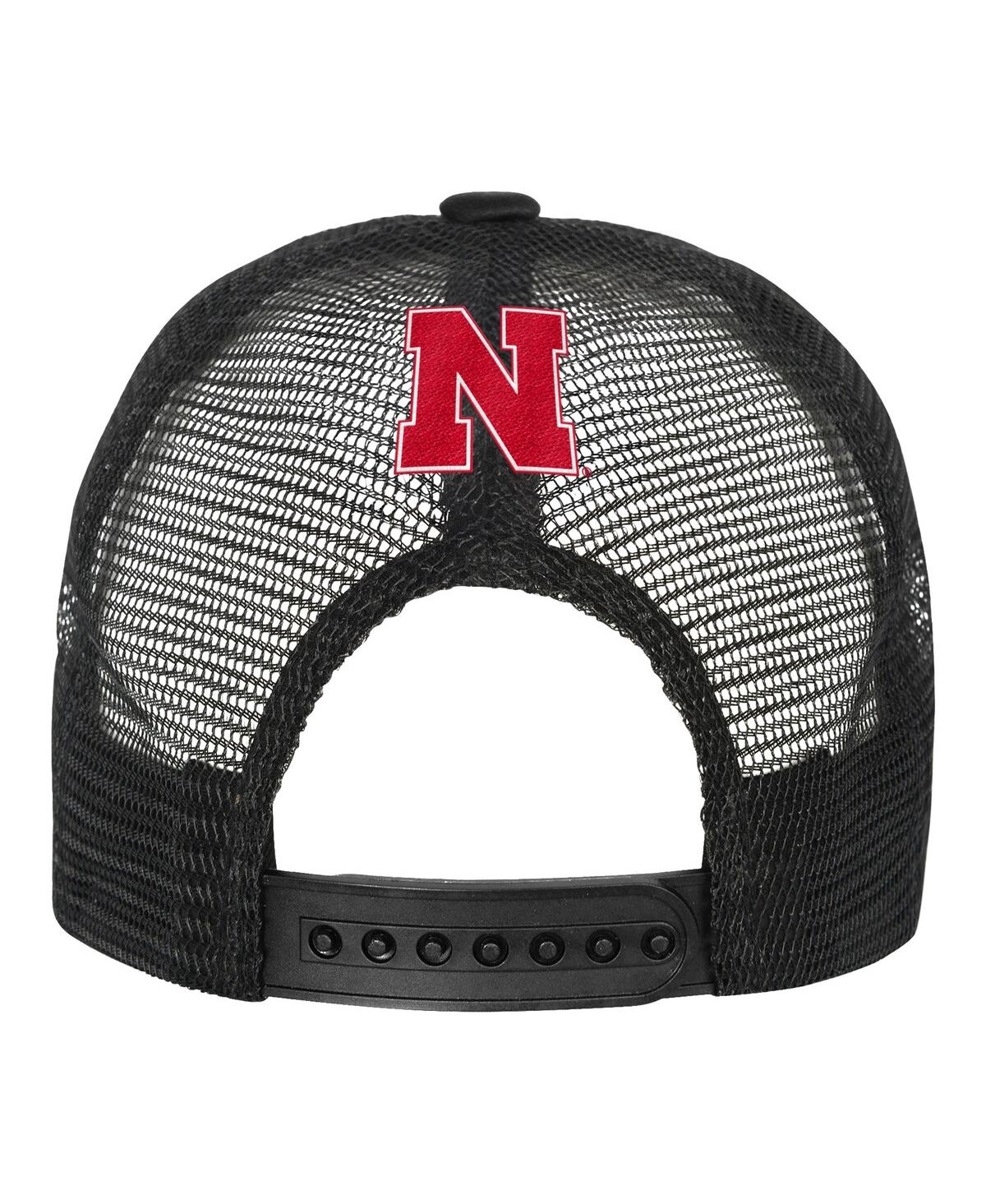 Outerstuff Big Boys And Girls Scarlet/cream Nebraska Huskers Modern Fan Trucker Adjustable Hat In Multi