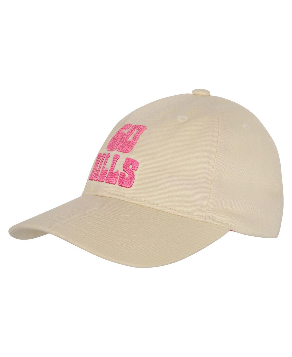 Outerstuff Big Girls Cream Buffalo Bills Blitz Adjustable Hat In Neutral