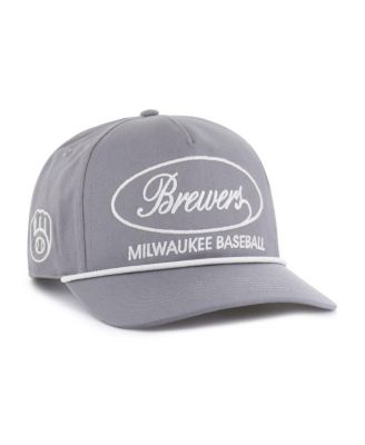 '47 Brand - Men's Gray Milwaukee Brewers Foundational Hitch Adjustable Hat