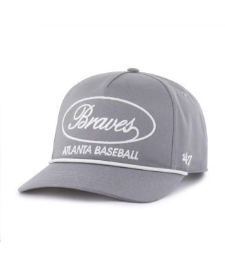 Men's Gray Atlanta Braves Foundational Hitch Adjustable Hat