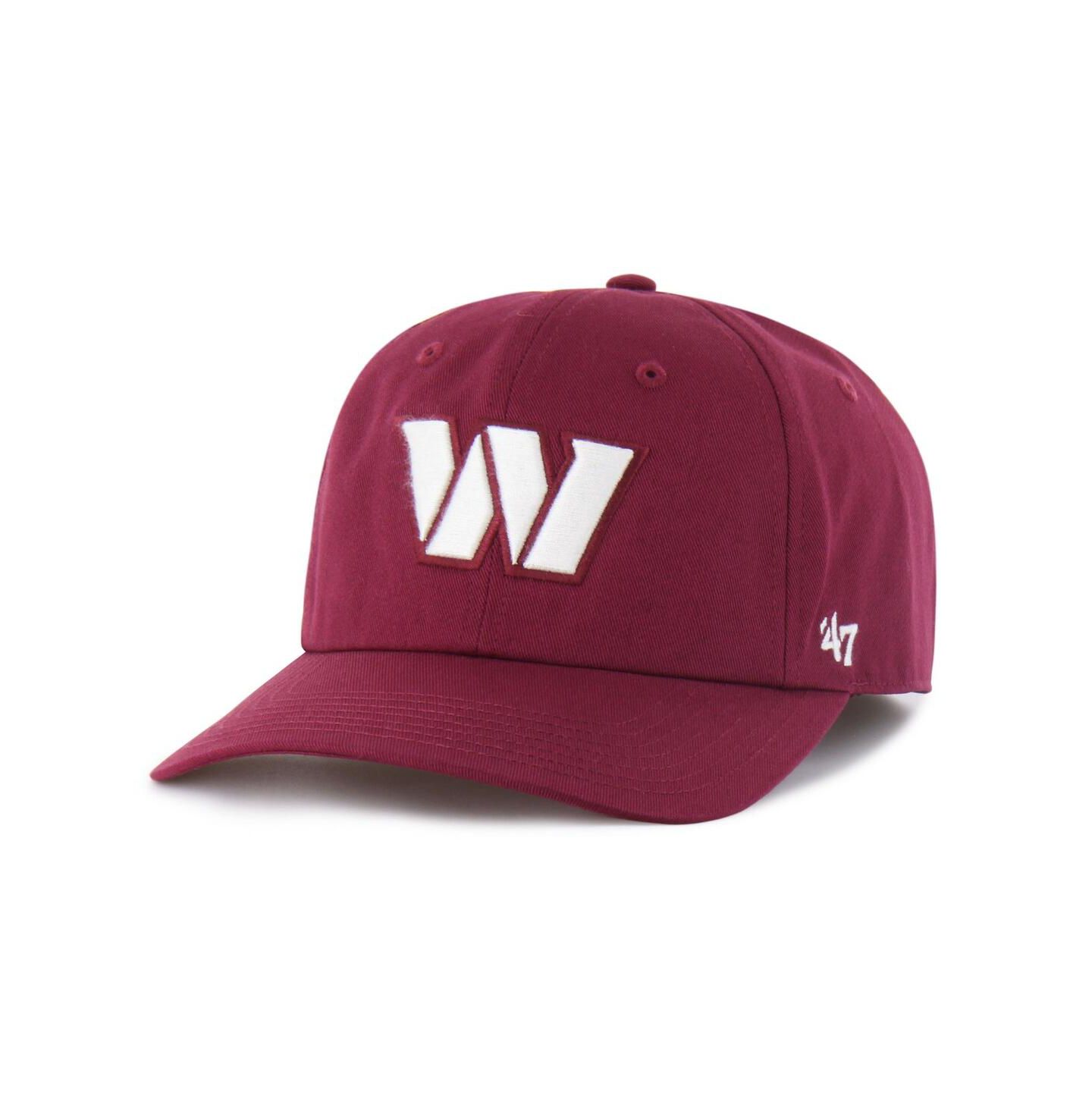 Мужская кепка '47 Brand Burgundy Washington Commanders Foundational Franchise Fitted Hat — фото 1