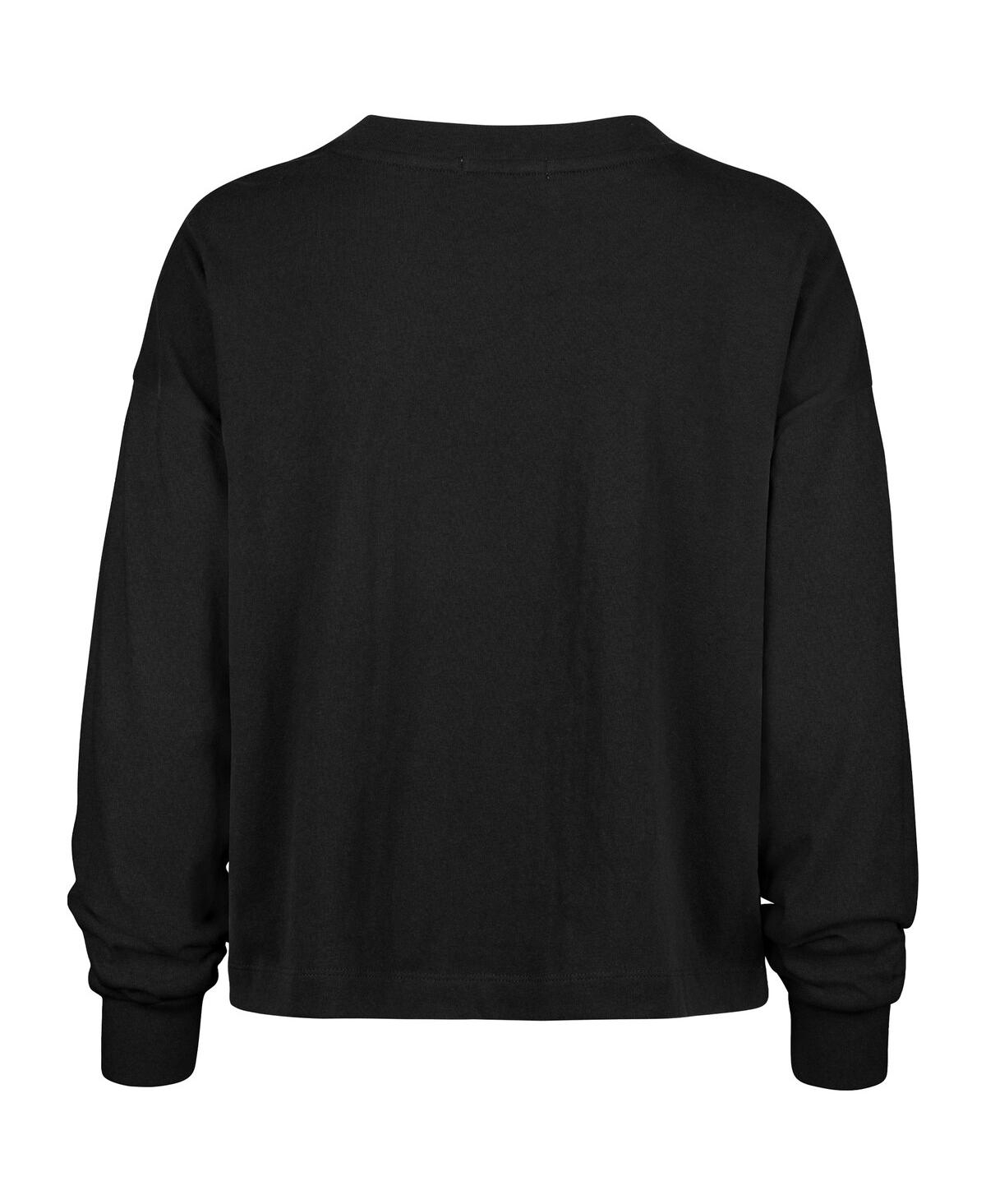 47 Brand Women's Black New Orleans Saints Outreach City Oversized Long Sleeve T-shirt In Black