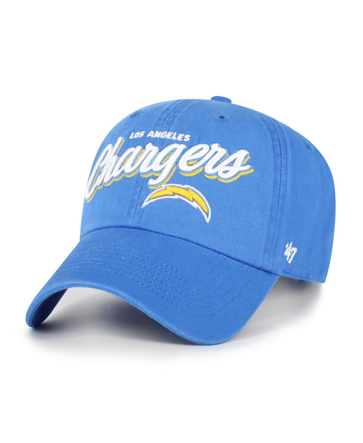 47 Brand Women's Powder Blue Los Angeles Chargers Ariana Clean Up Adjustable Hat In Blue