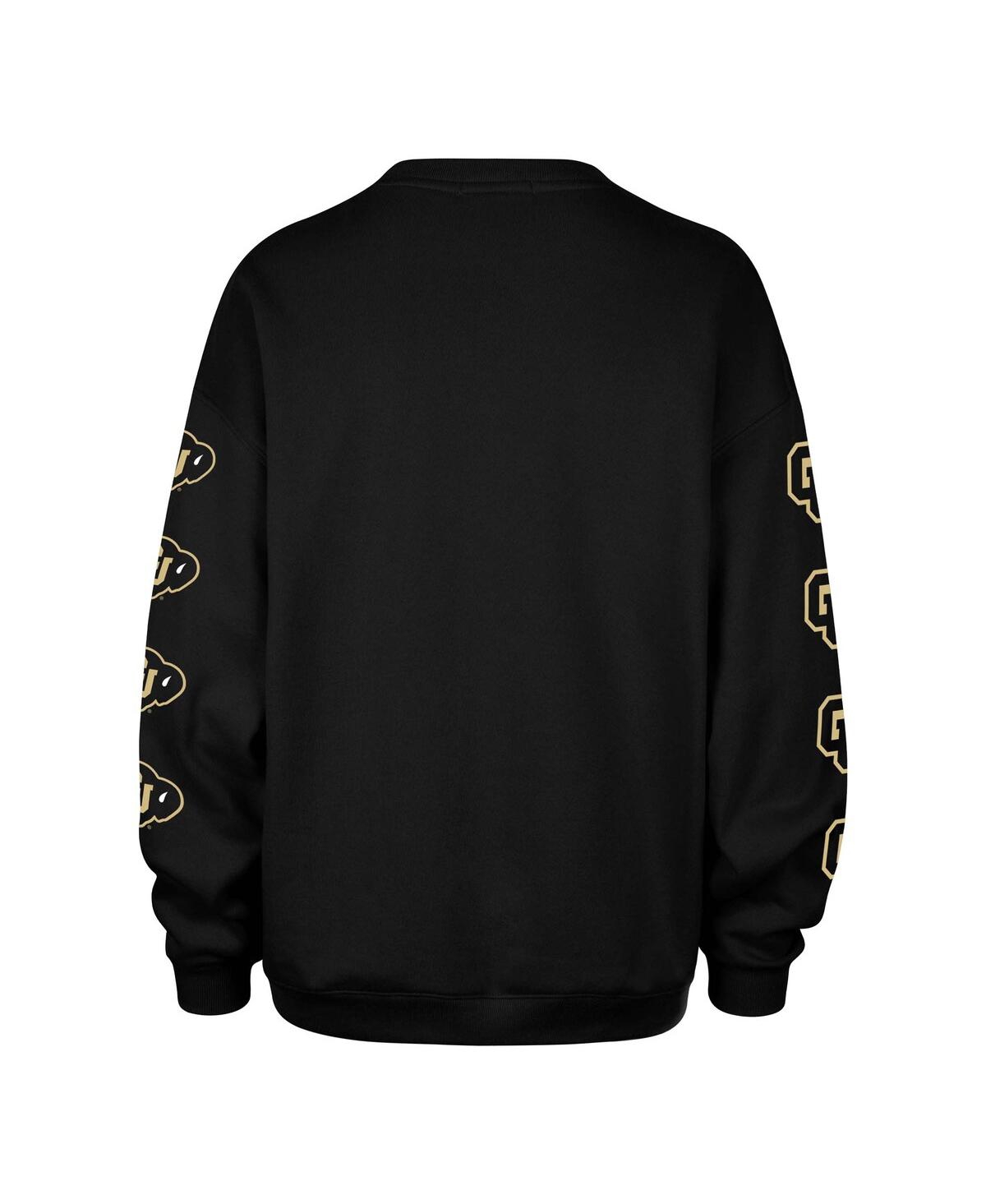 47 Brand '47 Black Colorado Buffaloes Go Big Oversized Pullover Sweatshirt In Black