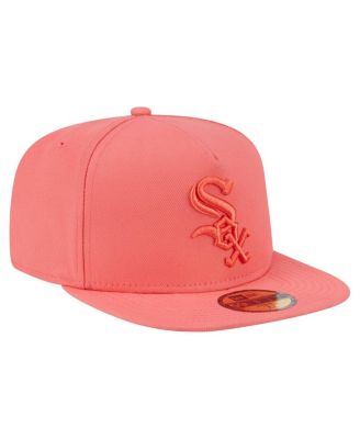 Men's Coral Chicago White Sox Color Pack A-Frame 59FIFTY Fitted Hat