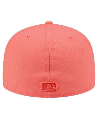 Men's Coral Los Angeles Dodgers Color Pack A-Frame 59FIFTY Fitted Hat