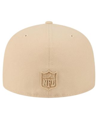 Men's Beige Pittsburgh Steelers Color Pack A-Frame 59FIFTY Fitted Hat