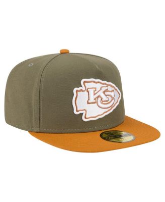 Men's Olive/Brown Kansas City Chiefs Color Pack A-Frame 59FIFTY Fitted Hat