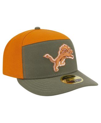 Men's Olive/Brown Detroit Lions Two-Tone Color Pack Split Panel 59FIFTY Fitted Hat