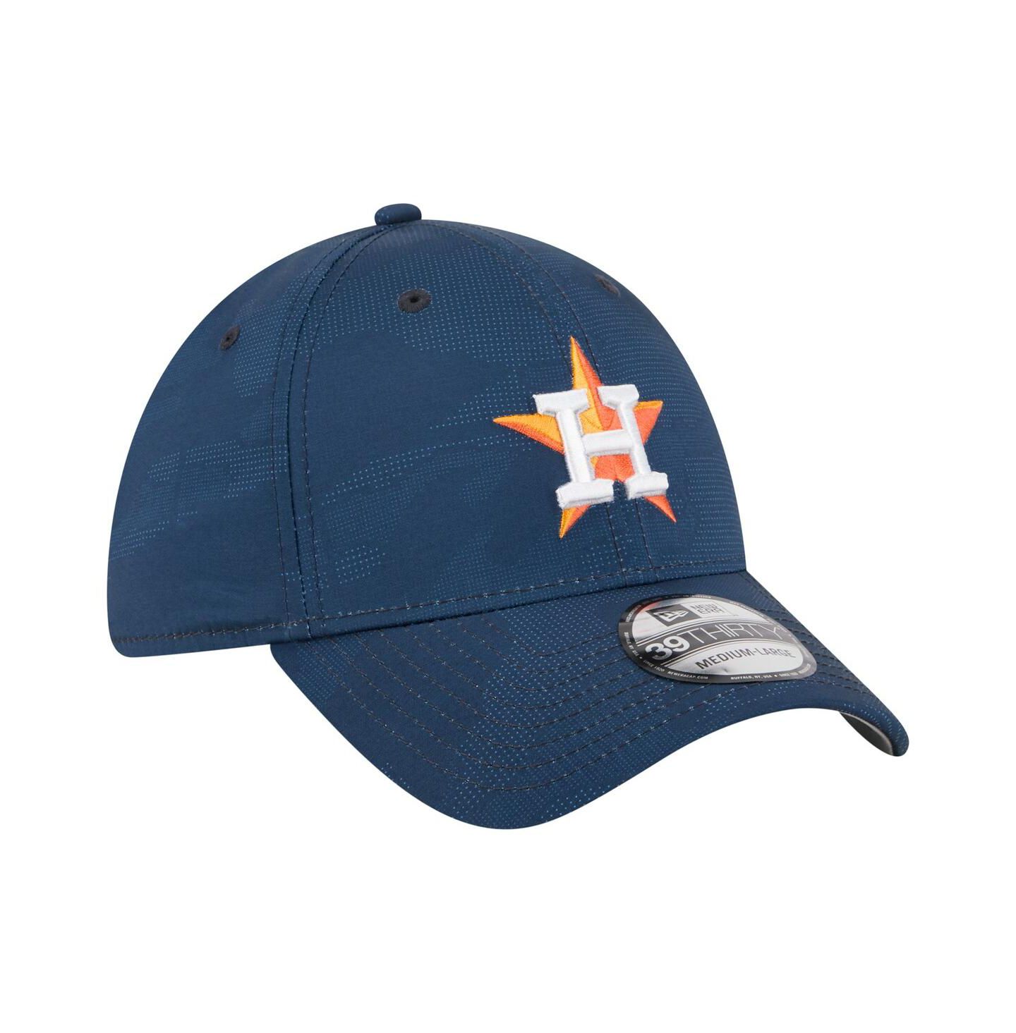 Мужская кепка New Era Navy Houston Astros Tonal Camo 39THIRTY Flex Hat — фото 4
