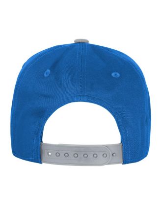 Big Boys and Girls Blue Detroit Lions True Retro Adjustable Hat