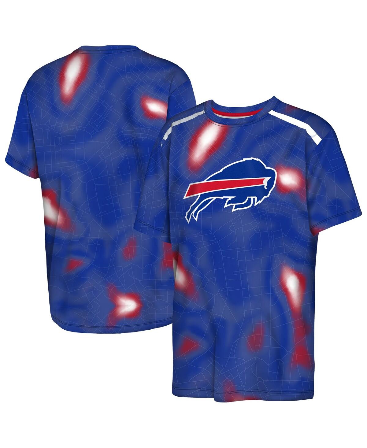 Outerstuff Big Boys And Girls Royal Buffalo Bills End Zone Dri-tek T-shirt In Blue