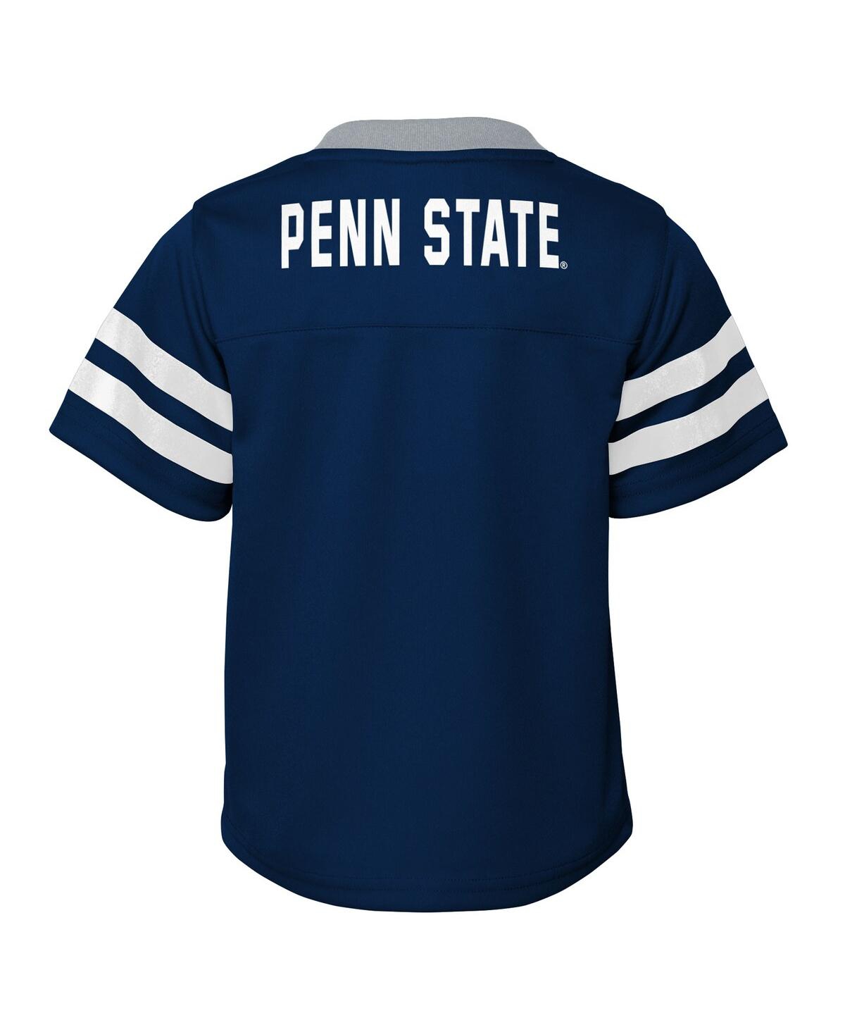 Outerstuff Toddler 2-Piece Navy/Gray Penn State Nittany Lions Red Zone V-Neck Top and Pants Set