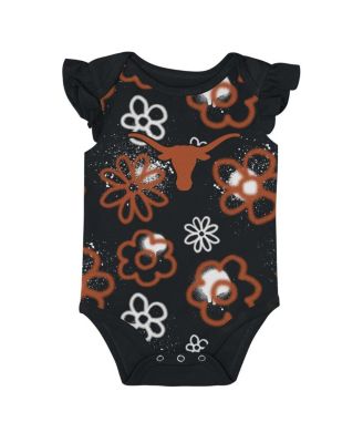 Baby Boys and Girls Texas Orange/Black Texas Longhorns Little Sunshine 2-Piece Bodysuit Set