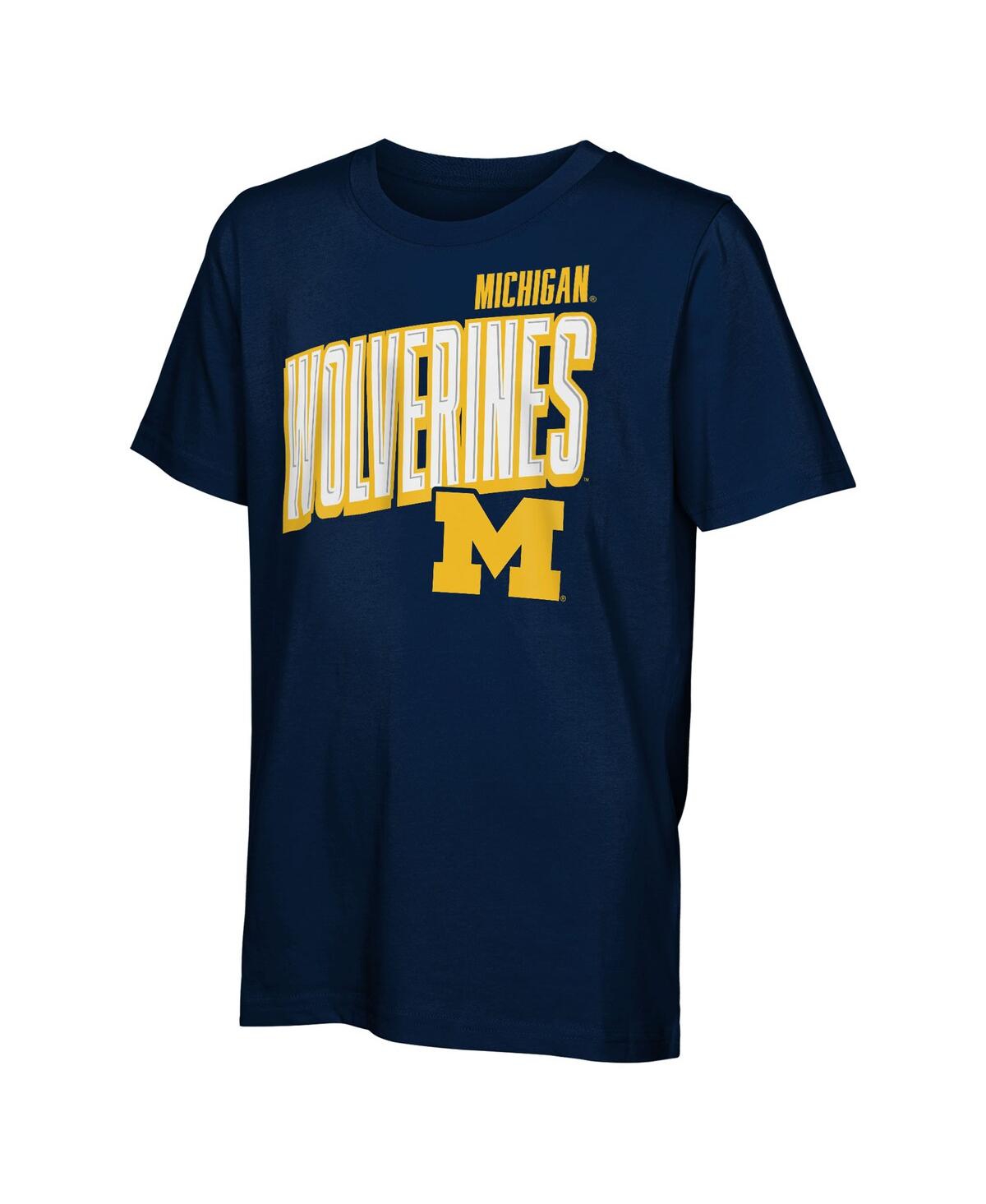 Outerstuff Preschool 2-piece Michigan Wolverines Mix 3-in-1 Combo T-shirt Set In White
