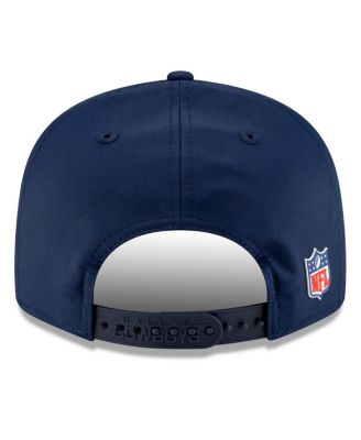 Men's Navy Dallas Cowboys 2025 Sideline Throwback Split Panel 9FIFTY Snapback Hat