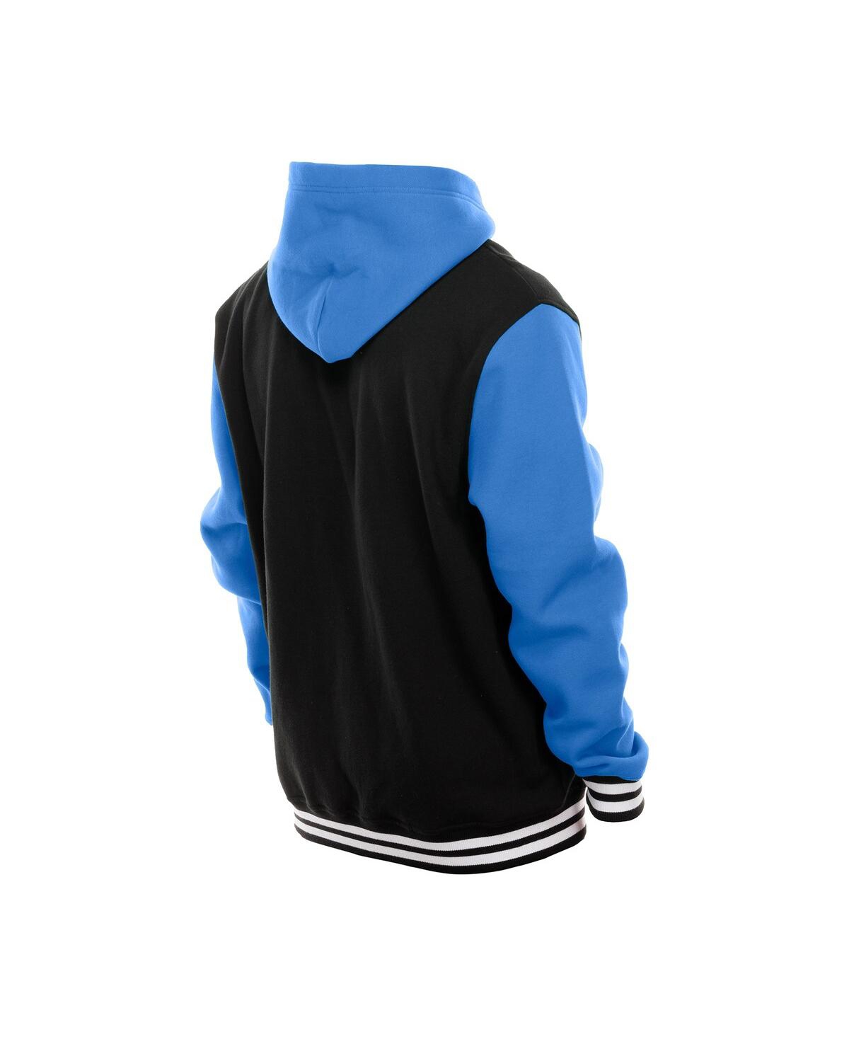 New Era Men's Black Denver Broncos Full-snap Fleece Hoodie Jacket In Black