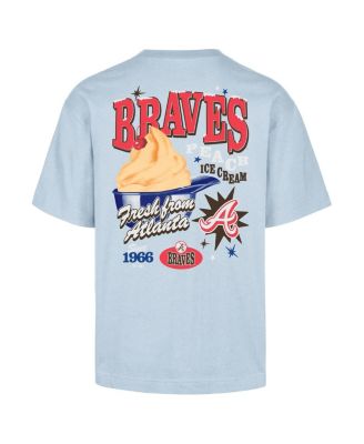 Men's Light Blue Atlanta Braves Ice Cream Parlor Foundation T-Shirt