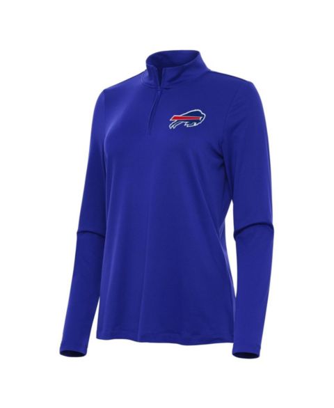 Женский свитшот Antigua Buffalo Bills Reprocess на молнии до середины груди, Royal