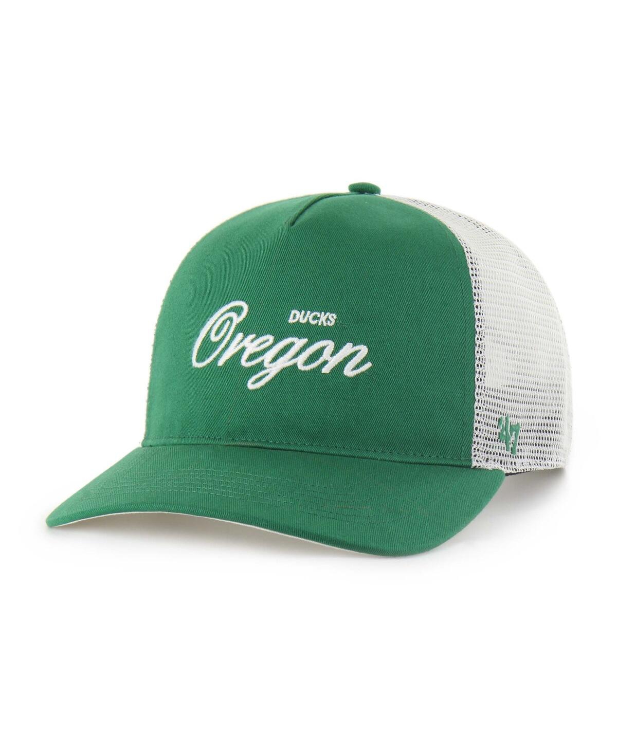 47 Brand Men's And Women's Green Oregon Ducks Contemporary Basics Foundation Trucker Hitch Adjustable Hat In Green